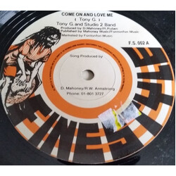 Tony G And Studio 2 Band Come On And Love Me Vinyl 12" USED