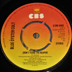 Blue Öyster Cult (Don't Fear) The Reaper USED VINYL 7INCH 45 RPM SINGLE