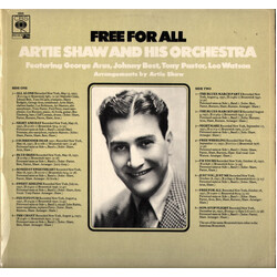 Artie Shaw And His Orchestra / George Arus / John Best / Tony Pastor / Leo Watson Free For All Vinyl LP USED