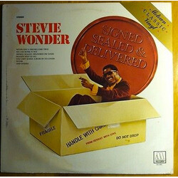 Stevie Wonder Signed Sealed & Delivered Vinyl LP USED
