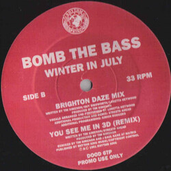 Bomb The Bass Winter In July USED VINYL 12INCH PROMO