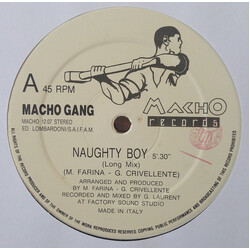 Macho Gang Naughty Boy VINYL 12" USED