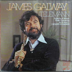 Georg Philipp Telemann / James Galway / Zagrebački Solisti Suite in A Minor, Flute Concertos in G and C Vinyl LP USED