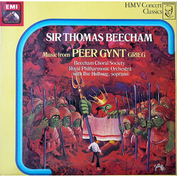 Edvard Grieg / Sir Thomas Beecham / The Beecham Choral Society / The Royal Philharmonic Orchestra / Ilse Hollweg Music From Peer Gynt Vinyl LP USED