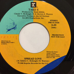 Take 6 Spread Love / A Quiet Place USED VINYL 7INCH 45 RPM SINGLE PROMO