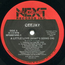 Ceejay A Little Love (What's Going On) USED VINYL 12INCH 33 S RPM