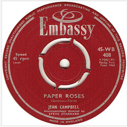 Jean Campbell Paper Roses / Train Of Love USED VINYL 7INCH SINGLE