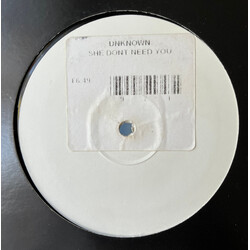 Adjovi She Don't Fxxxxxg Need You USED VINYL 12INCH 33 S RPM 45 RPM PROMO WHITE LABEL