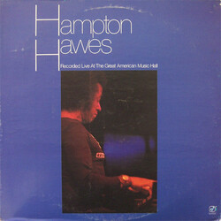 Hampton Hawes Recorded Live At The Great American Music Hall Vinyl LP USED