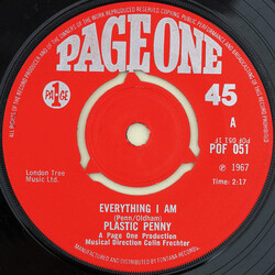 Plastic Penny Everything I Am USED VINYL 7INCH 45 RPM SINGLE