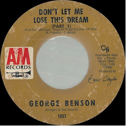 George Benson Don't Let Me Lose This Dream (Part 1) USED VINYL 7INCH 45 RPM