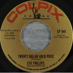 Stu Phillips & His Orchestra Twenty Dollar Gold Piece / The Tease USED VINYL 7INCH 45 RPM
