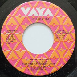 Ricardo Ray & Bobby Cruz Juan En La Ciudad USED VINYL 7INCH 45 RPM SINGLE