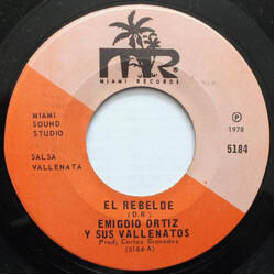 Emigdio Ortiz Y Sus Vallenatos El Rebelde USED VINYL 7INCH 45 RPM