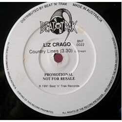 Liz Crago Country Lines / The Circle Turns USED VINYL 7INCH 45 RPM SINGLE PROMO STEREO