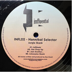 Hannibal Selector Jungle Skank USED VINYL 12INCH 33 S RPM