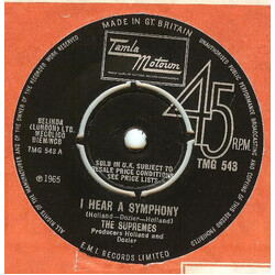 The Supremes I Hear A Symphony USED VINYL 7INCH 45 RPM SINGLE