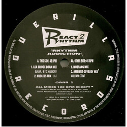 React 2 Rhythm Rhythm Addiction USED VINYL 12INCH 45 RPM