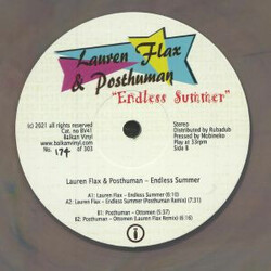 Lauren Flax / Posthuman Endless Summer USED VINYL 12INCH 33 S RPM LIMITED EDITION NUMBERED