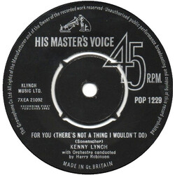 Kenny Lynch For You (There's Not A Thing I Wouldn't Do) USED VINYL 7INCH 45 RPM SINGLE