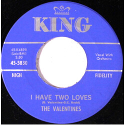 The Valentines (6) I Have Two Loves / Camping Out USED VINYL 7INCH 45 RPM