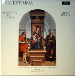 Giovanni Pierluigi da Palestrina / St. John's College Choir / George Guest (2) Assumpta Est Maria / Missa Brevis Vinyl LP USED