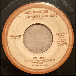 Cal Smith The Lord Knows I'm Drinking / I've Found Someone Of My Own USED VINYL 7INCH 45 RPM REISSUE