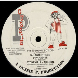 Ian Sweetness / Stonewall Jackson (2) If A Sound Boy Dis Vinyl 12" USED
