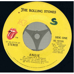 The Rolling Stones Angie USED VINYL 7INCH 45 RPM SINGLE STEREO