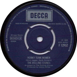 The Rolling Stones Honky Tonk Women / You Can't Always Get What You Want USED VINYL 7INCH 45 RPM SINGLE STEREO
