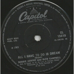 Bobbie Gentry / Glen Campbell All I Have To Do Is Dream USED VINYL 7INCH SINGLE 45 RPM