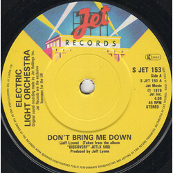 Electric Light Orchestra Don't Bring Me Down USED VINYL 7INCH 45 RPM SINGLE STEREO