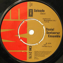 Daniel Sentacruz Ensemble Soleado USED VINYL 7INCH 45 RPM SINGLE