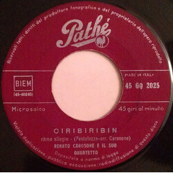 Renato Carosone E Il Suo Quartetto Ciribiribin USED VINYL 7INCH 45 RPM