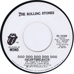 The Rolling Stones Doo Doo Doo Doo Doo (Heartbreaker) USED VINYL 7INCH 45 RPM SINGLE PROMO STEREO MONO