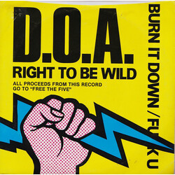 D.O.A. (2) Right To Be Wild USED VINYL 7INCH 45 RPM SINGLE REISSUE