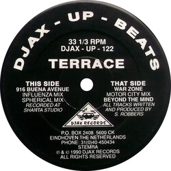 Terrace 916 Buena Avenue USED VINYL 12INCH 33 S RPM LIMITED EDITION