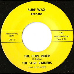The Surf Raiders The Curl Rider / Let There Be Surf USED VINYL 7INCH 45 RPM SINGLE
