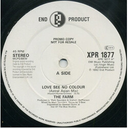 The Farm Love See No Colour USED VINYL 12INCH PROMO