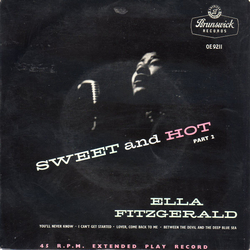 Ella Fitzgerald Sweet And Hot Part 2 Vinyl 7" USED