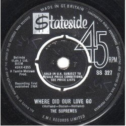 The Supremes Where Did Our Love Go USED VINYL 7INCH 45 RPM SINGLE