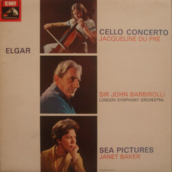 Sir Edward Elgar / Jacqueline Du Pré / Sir John Barbirolli / The London Symphony Orchestra / Janet Baker Cello Concerto / Sea Pictures Vinyl LP USED
