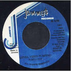 Purpleman Level Vibes Pumping USED VINYL 7INCH 45 RPM