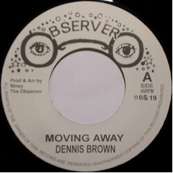 Dennis Brown Moving Away / Travelling Man USED VINYL 7INCH SINGLE 45 RPM REISSUE