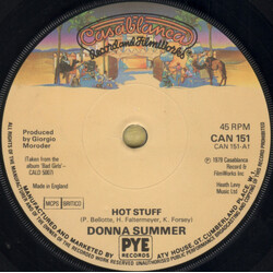 Donna Summer Hot Stuff USED VINYL 7INCH 45 RPM SINGLE