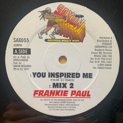 Frankie Paul You Inspired Me / Woo Hah Vinyl 12" USED