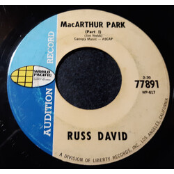Russ David MacArthur Park USED VINYL 7INCH 45 RPM PROMO MONO