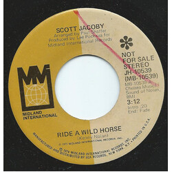 Scott Jacoby Ride A Wild Horse USED VINYL 7INCH 45 RPM PROMO STEREO MONO