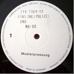 Mo-Do Eins, Zwei, Polizei (Rmx) USED VINYL 12INCH 33 S RPM TEST PRESSING