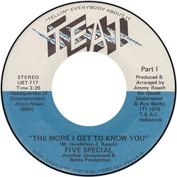 Five Special The More I Get To Know You USED VINYL 7INCH 45 RPM STEREO